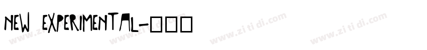 NEW EXPERIMENTAL字体转换
